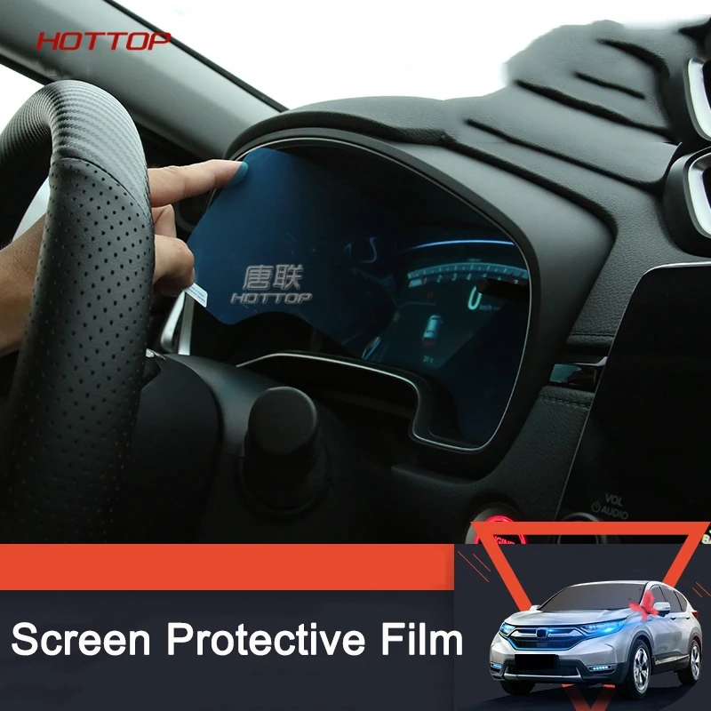 HOTTOP 2 Types Optional Car Master Driving Dashboard Screen Protective Film FOR Honda CR-V CRV 5th GEN 2017 2018 Car-styling