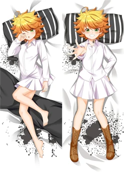 

Japanese Anime The Promised Neverland Emma Dakimakura body Decorative Pillow case cover Hugging Body throw Pillow Cover