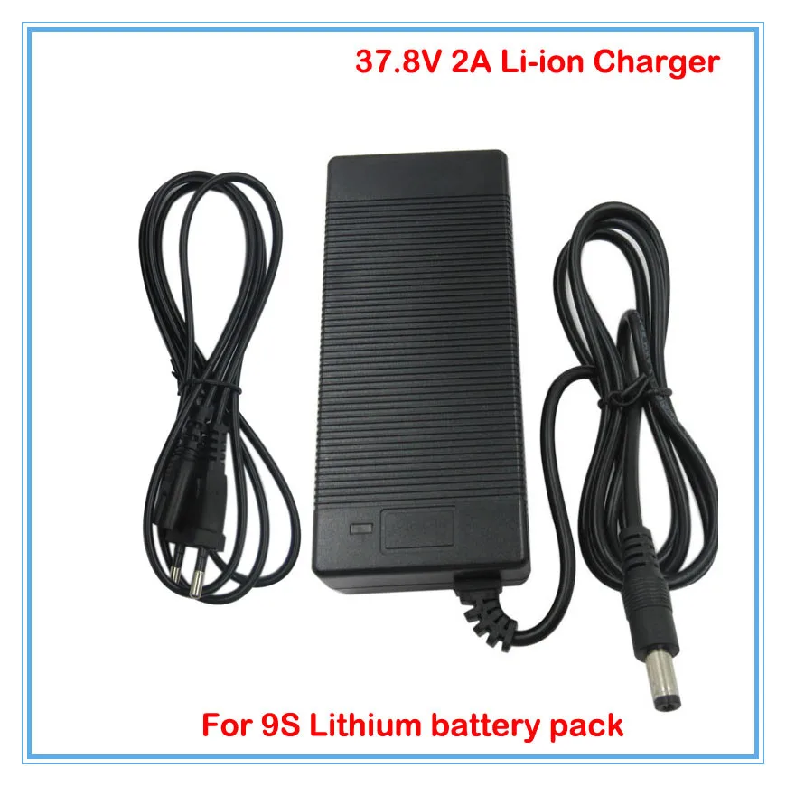 

37.8V 2A Li-ion battery charger Output Input 100-240VAC Used for 36V 9S lithium battery charging Free shipping