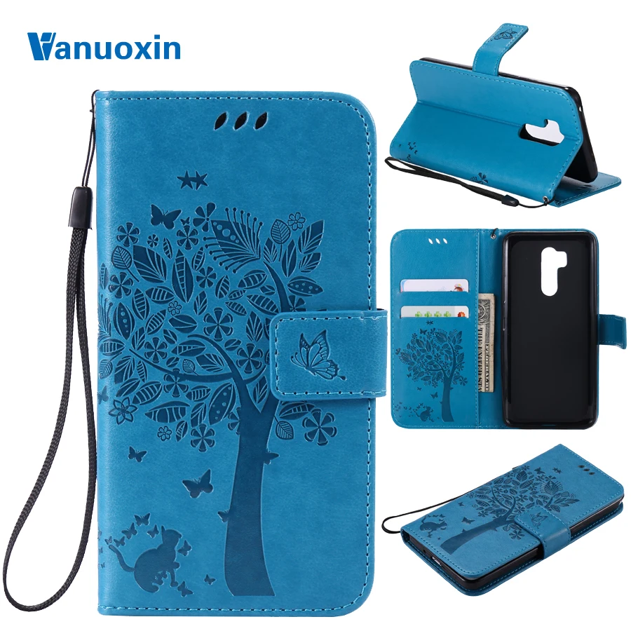 Phone Cases on for Fundas LG G7 case cover sfor coque LGG7 G 7 capa 3D Cat Tree Wallet Magnet Flip Leather Case shell | Мобильные