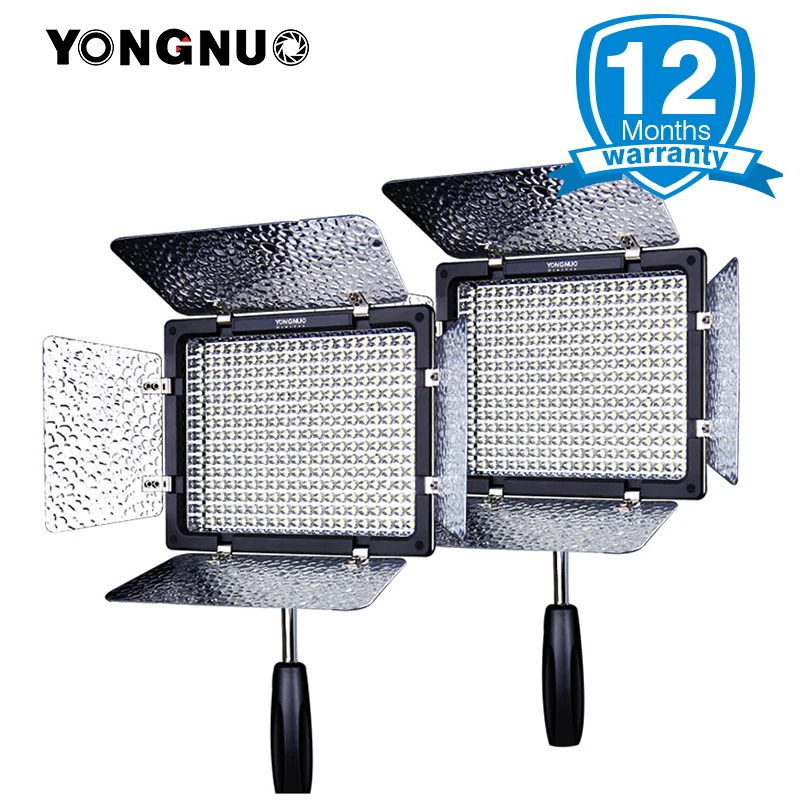 

2pcs Yongnuo Official YN300 III 5500K Photo LED Video Light Output 300 LED beads Studio Lighting On Camera for Canon/Nikon