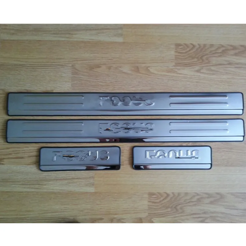Stainless Steel Threshold Scuff Plate Door Sill Cover For Ford Focus