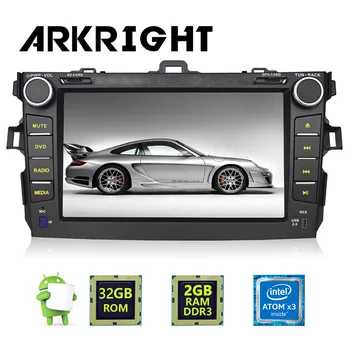 

ARKRIGHT New Arrival 8'' 2 Din Car Radio Stereo HD GPS Navigation Android 6.0 Head Unit For Toyota Corolla Car Multimedia Player
