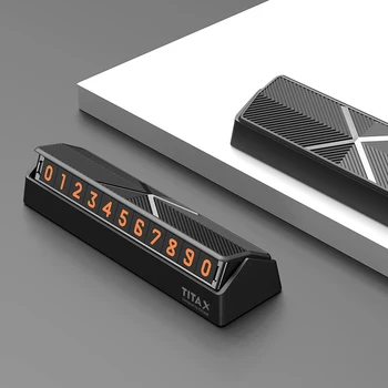 

QHCP Car Parking Card Phone Number Plate Stickers Hidden Replace Temporary Car Park Stop Drawer Style Protect Privacy Universal