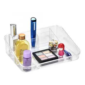 

Professional Large Desktop Cosmetic Storage Box Transparent Acrylic Organizer Multi-grid Jewelry Display Makeup Kit