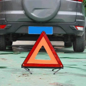 

Car Warning Sign Auto Triangle Reflective Emergency Fault Safety Tripod Stop Parking Signs Folded Traffic Road Warning