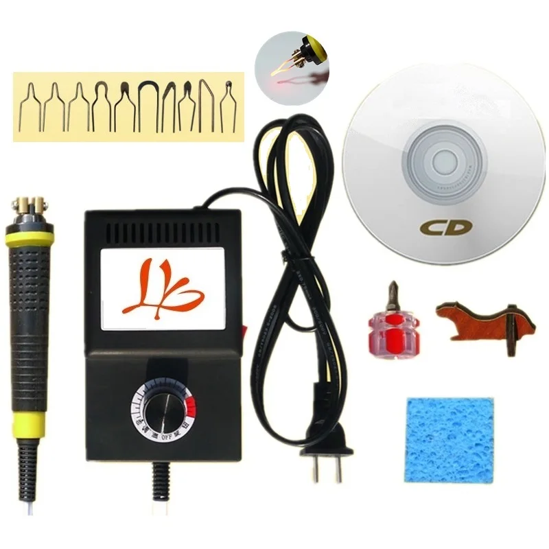 

Mini paint machine 25W antiskid solder draw pyrograph kit with high resistence tip 10 pcs 220V 110V