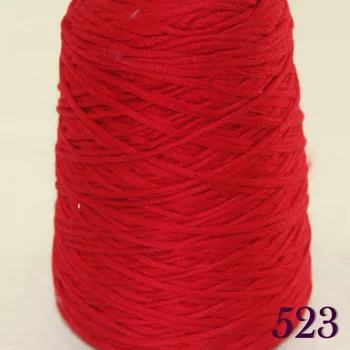 

1X400g soft sell high quality 100% cotton hand-woven yarn Ruby Red cone 422-523