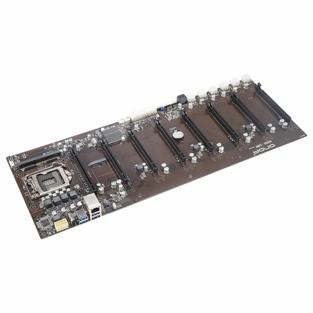 8PCIE 8GPU новинка для майнинговой платы Onda B250 DDR3L 1151 BTC (Альтернативная плата майнинга