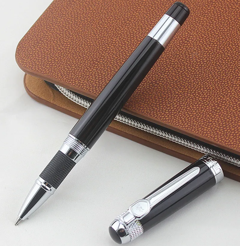

Jinhao Rollerball Pen 0.7mm black refill 189 Gold Office Students ballpoint pen/Metal ball pen/gel pens