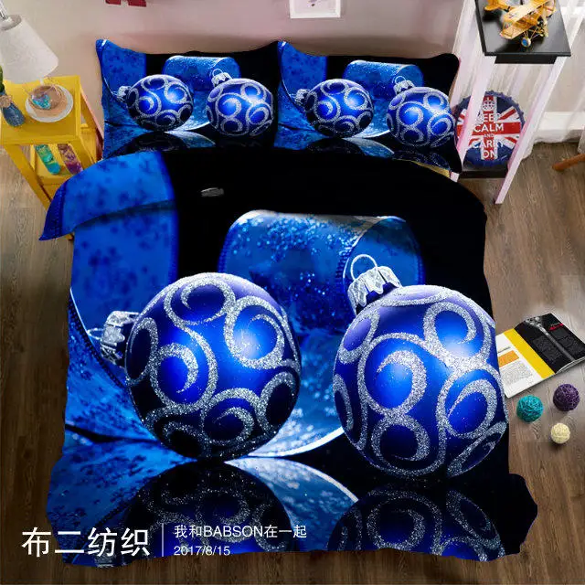 

Morden 3D Christmas decorations Bedding Set Quilt Cover Set King Queen Twin Size Home Textiles Drop Ship