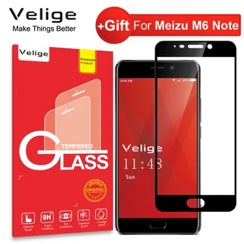 

Velige Full Cover Tempered Glass For Meizu M6 Note M 6 Meilan Note 6 Note6 Screen Protector 0.3MM 9H Protective Glass Film