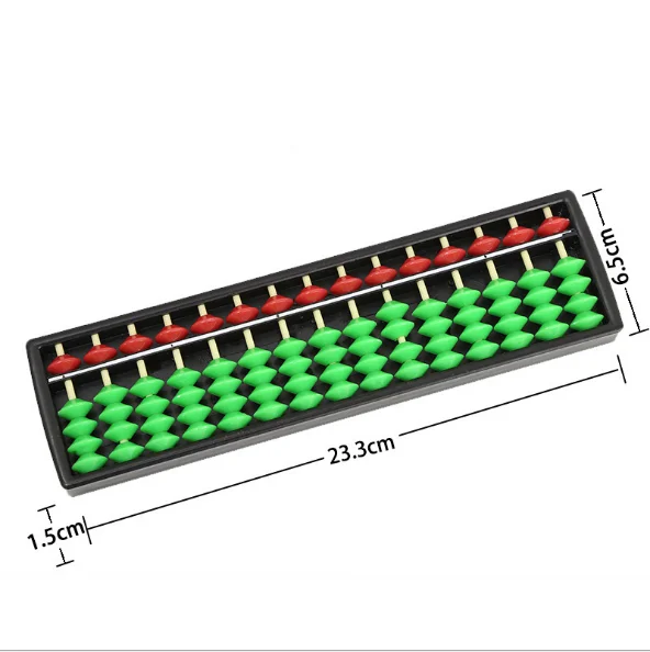 15 Digits Abacus Soroban Beads Column Kid School Learning Aids Tool Math Business Chinese Traditional Abacus Educational Toys 3