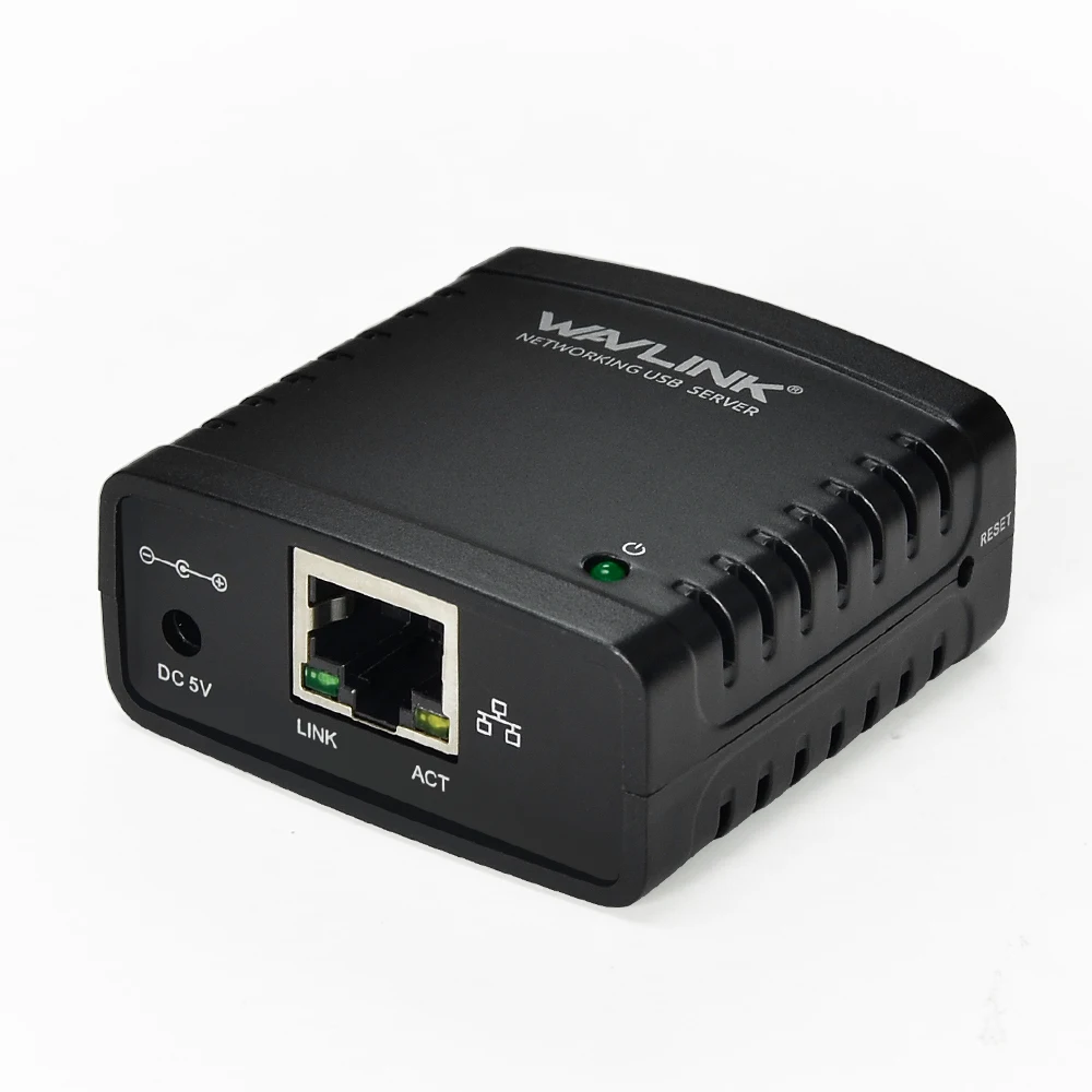 Wavlink 100 100mbps إيثرنت USB 2.0 شبكة LPR ملقم الطباعة مشاركة طابعة usb USB HUB دعم LPR/ boujour شبكة الطباعة الاتحاد الأوروبي