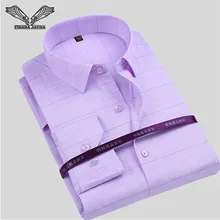Рубашка VISADA JAUNA N774 мужская с пэчворком, повседневная брендовая одежда с длинным рукавом, приталенная, с принтом