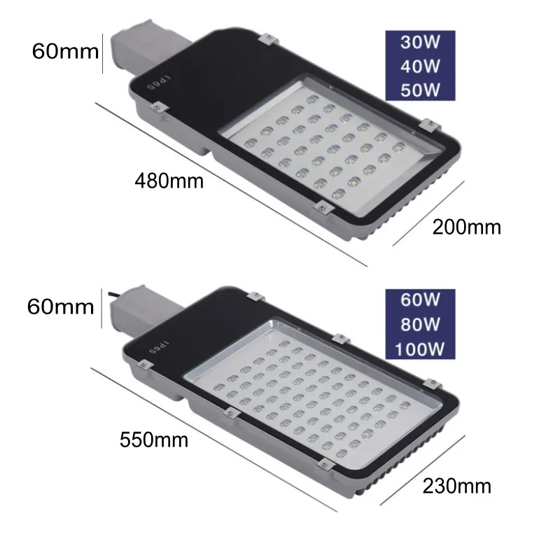 1 шт., светодиодный уличный фонарь для двора, дороги, уличный светильник, 12 Вт, 24 Вт, 30 Вт, 50 Вт, 80 Вт, 120 Вт, IP65, AC85-265V, водонепроницаемый, уличный светильник, ing