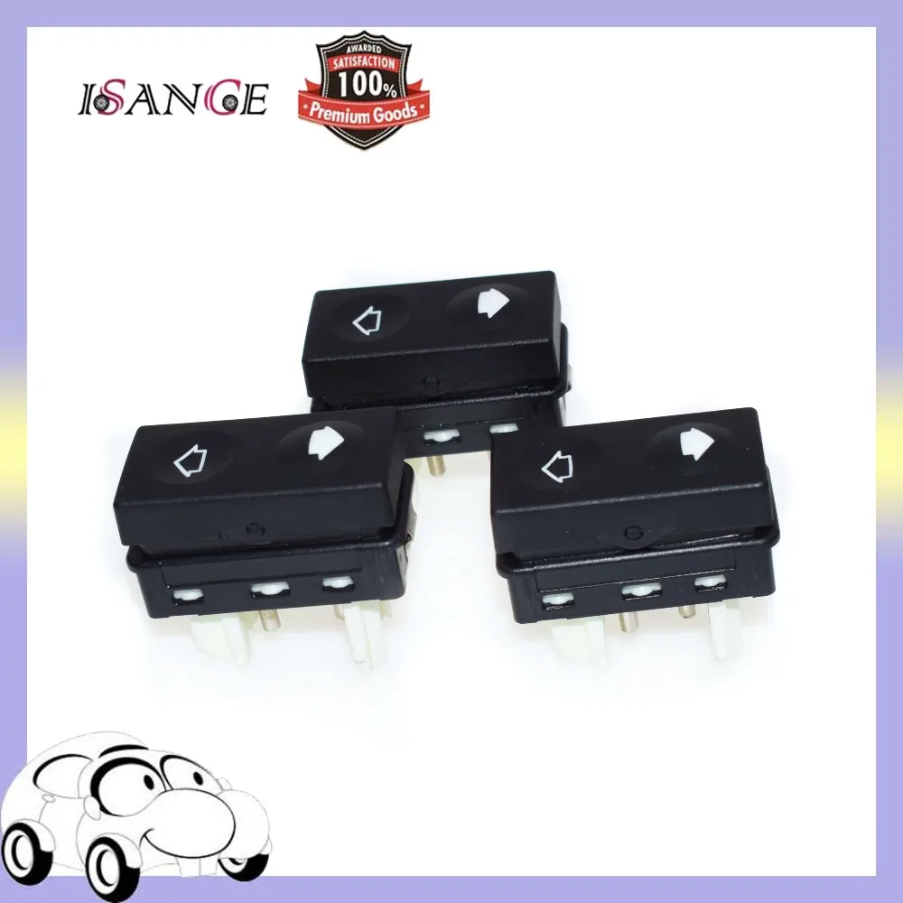 

ISANCE 3PCS Power Door Window Switch 61311387916 For BMW E36 318i 318is 320i 318i 325i 328i Z3 M3 1992-1998 (WSBW101)
