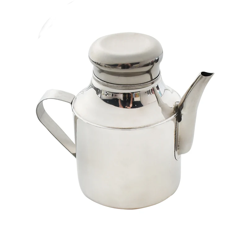 

Stainless Steel Tableware drum type Oil Olive Pots Dispenser Soy Sauce Vinegar Batcher Can Bottle Kitchen Accessories Storage