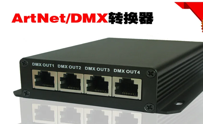 

ArtNet to DMX Converter;4 x DMX output;2048 DMX channels,compatible with Madrix AND Arkros software