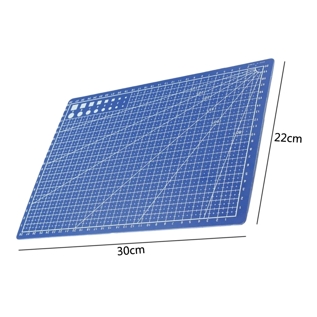 Режущая пластина 1 шт. A4 линиями сетки бумагорез резка коврики ремесло картонные карты 30x22 см синий