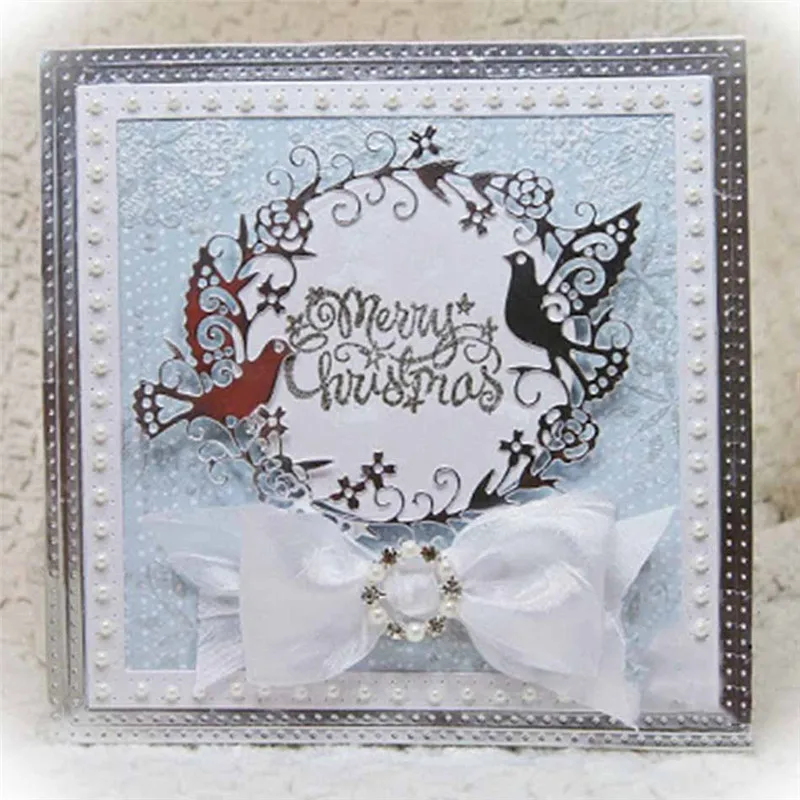 

GJCraft Dove Circle Cutting Dies for Diy Scrapbooking Card Making Album Embossing Crafts Diecut Stencil Mat Christmas New 2019