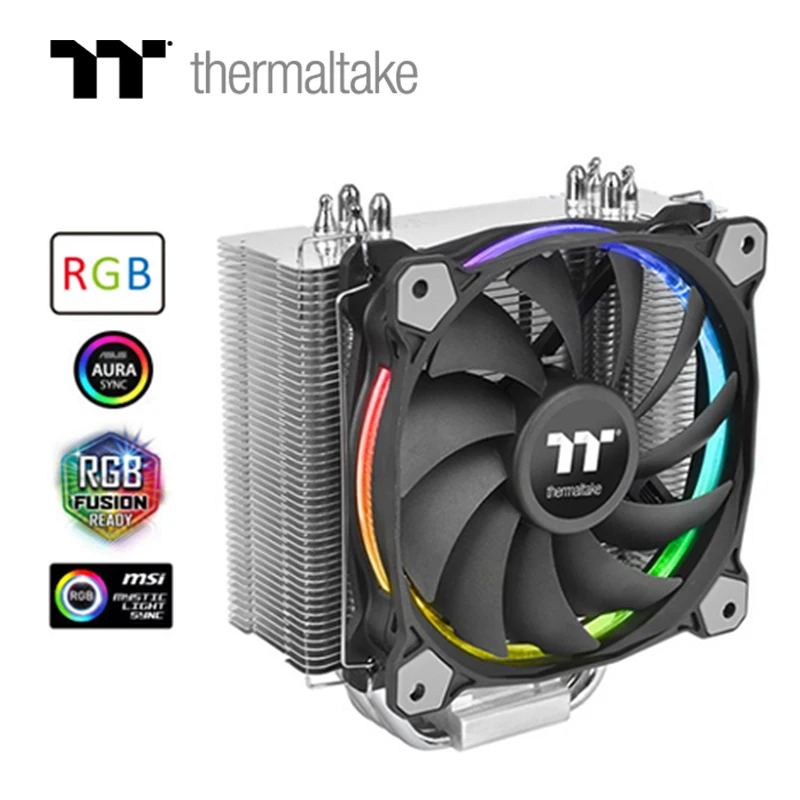 Tt Silent 12 cpu теплоотвод(полная платформа/150 Вт тепловыделение/RGB вентилятор/контроль температуры ШИМ