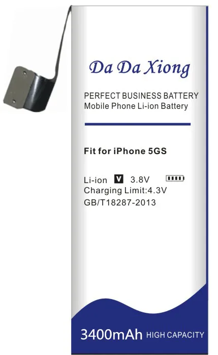 Da Xiong 3400 мАч для Apple iphone 5S батарея для iphone 5C батарея+ Бесплатные инструменты