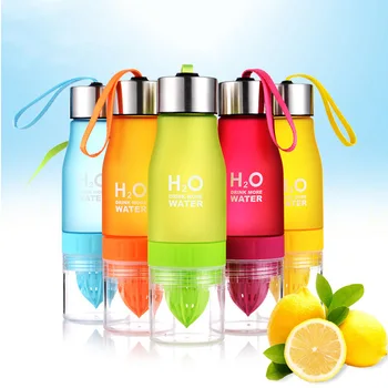 

650ml H2O Lemon Juice Water Bottle Fruit Infuser Drinkware Sport Shaker Cute Water Drinking Bottles BPA Free Tomato Waterbottle