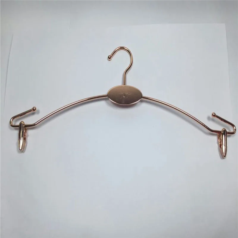 Gold Metal Lingerie Hanger, Bra Hanger, Underwear Hanger with 2 Clips