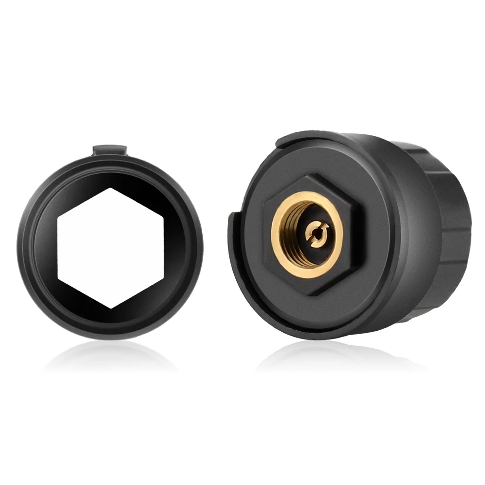 ZEEPIN BLE Bluetooth Low Energy TPMS Car Tire Pressure Monitor System 4 External Sensors Deliver Air Leakage Signal Temperature