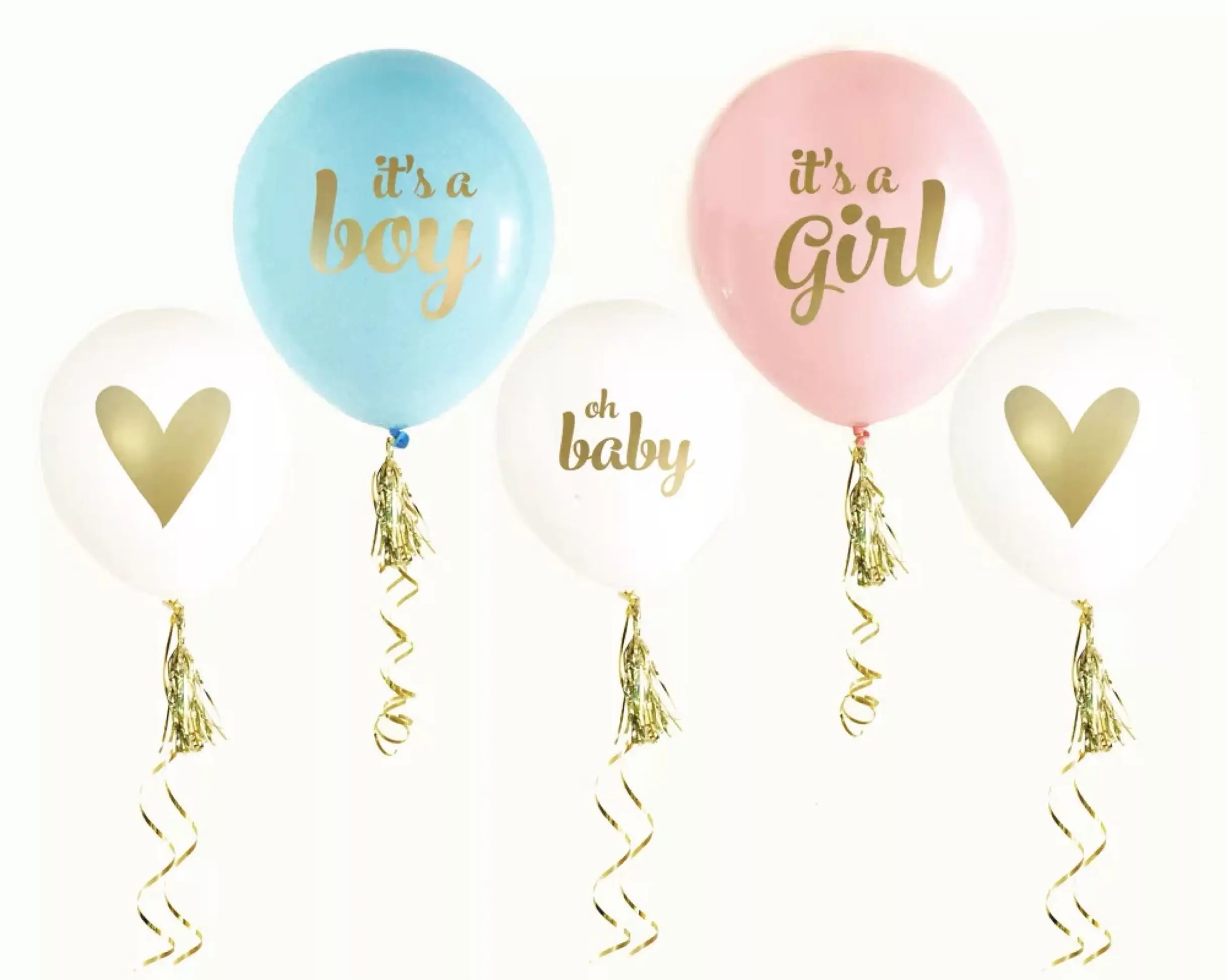 

6pcs Oh Baby Printed Latex Balloons Gold Baby Feet for Birthday Party Decoration Kid Babyshower Boy Girl Supplies