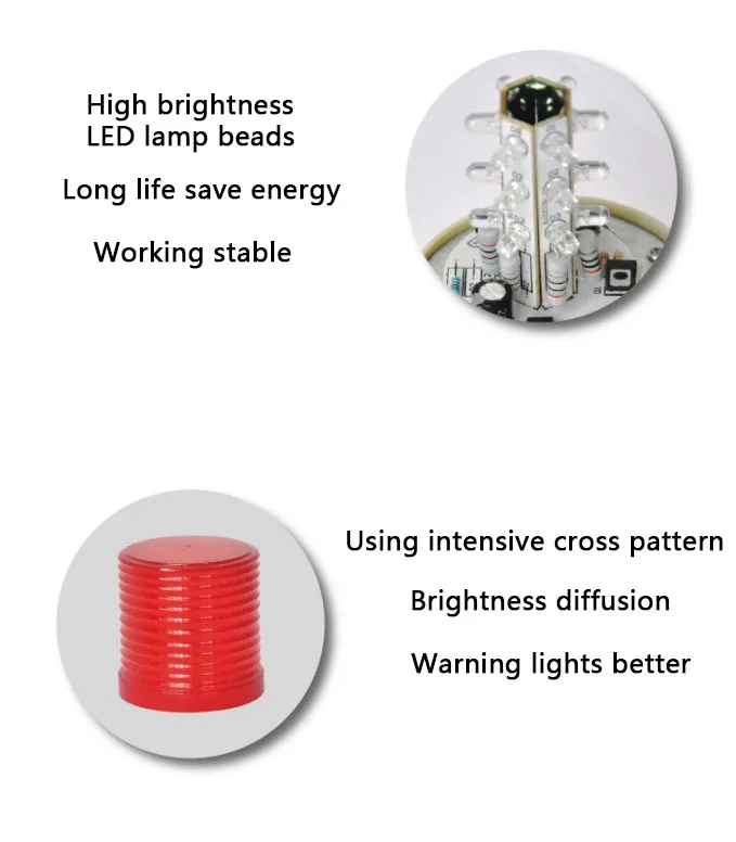 LTE-5081 сигнальный светодиодный стробоскоп 3 Вт предупреждающий светильник с болтовым основанием DC12V/24 V/AC220V аварийный Маяк сигнальный светильник лампа