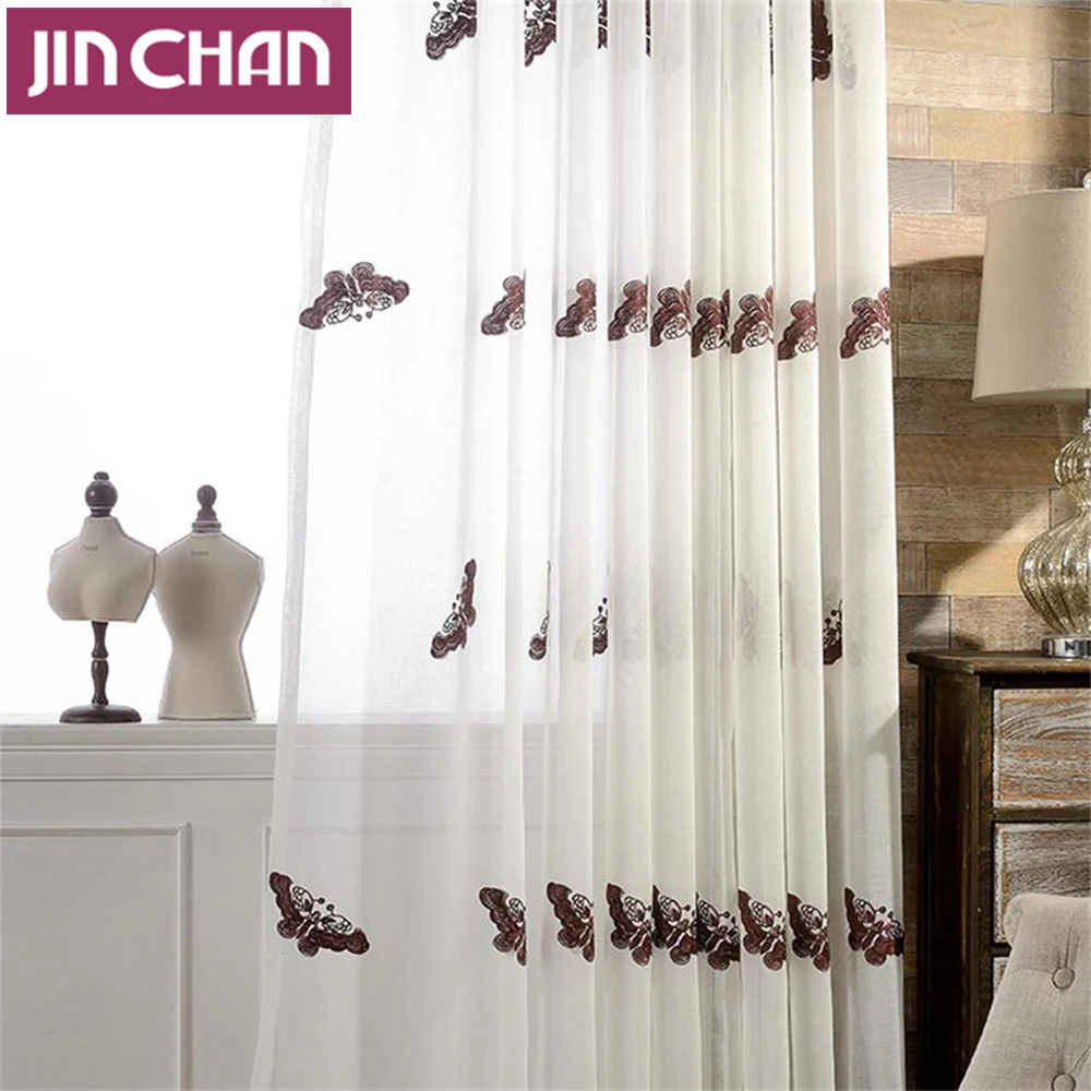 Online kaufen groÃhandel voile weiß aus china voile ... Schlafzimmer schiebetür gardinen