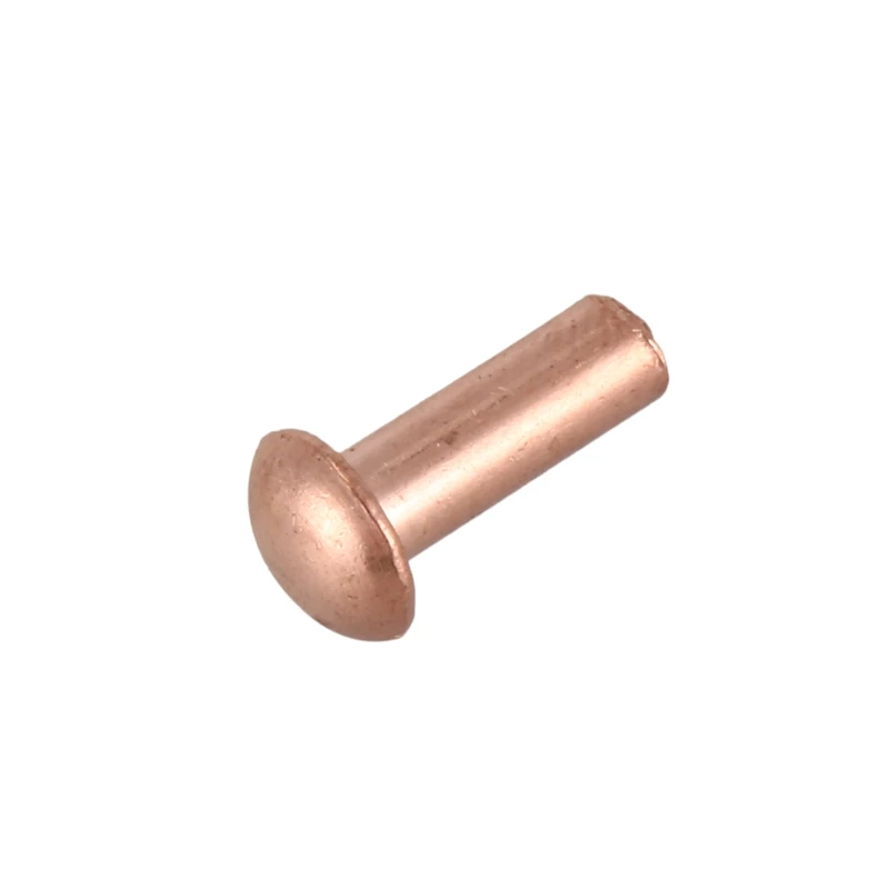 100pcs 3* 8mm round head solid copper rivets fasteners