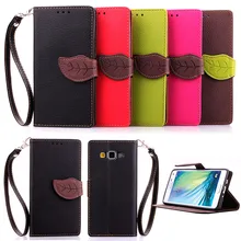 Elegant Leaf Design PU leather Wallet Case For Samsung GALAXY A5 A500 Wallet Card Holder stand