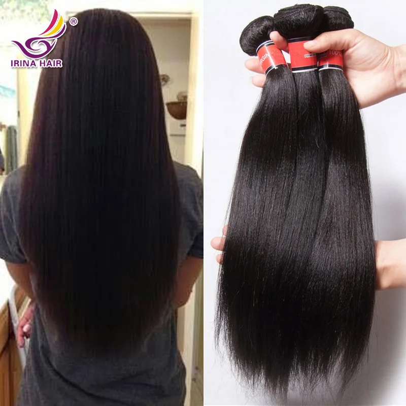 Brazilian Straight Weave 3pcs Brazilian Light Yaki Virgin Hair 6a