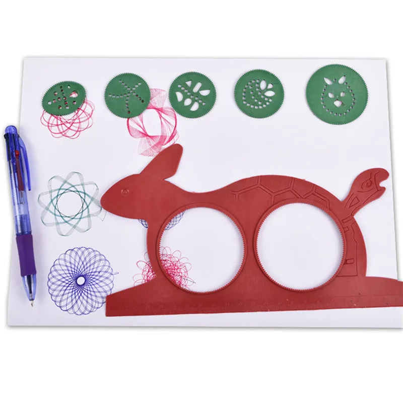 Drawing Lovely Drawing Board Creativity For Children Spirograph Magic Turtle Rabbit Kids Educational Children's Creativity Toy Drawing Lovely Drawing Board Creativity For Children Spirograph Magic Turtle Rabbit Kids Educational Children's Creativity Toy