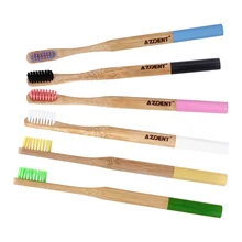 Профессиональные бамбука зубная щетка из древесного угля Защита окружающей среды деревянной ручкой двойной ультра мягкой щетиной Угри зубная щетка Уход за полостью рта