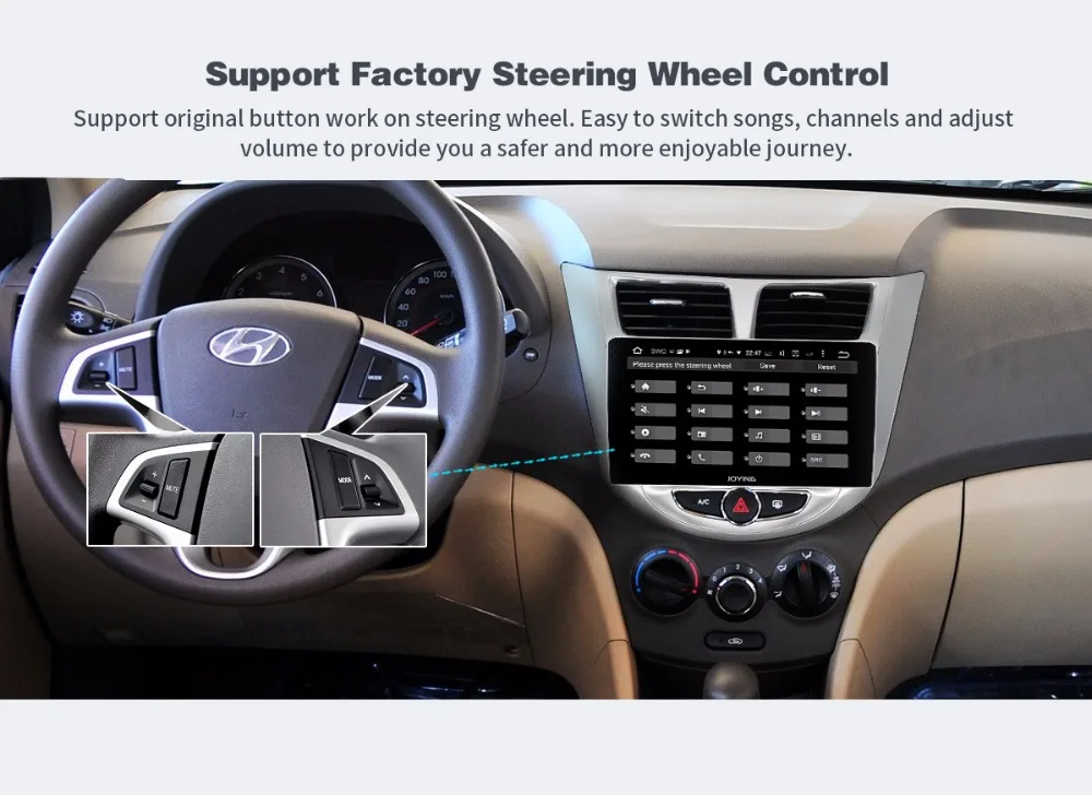 Excellent JOYING 10.1" 2 din Car radio for Hyundai Rena 2010-2015 octa 8core Android 8.1 car BT player gps navigation with 4G RAM 32G ROM 20