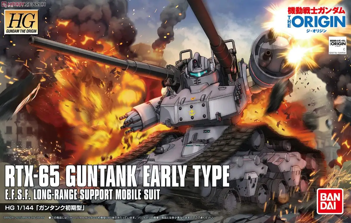 Bandai HG GTO воина гундама 1/144 RTX 65 вооружения земли ранний тип мобильный костюм сборки