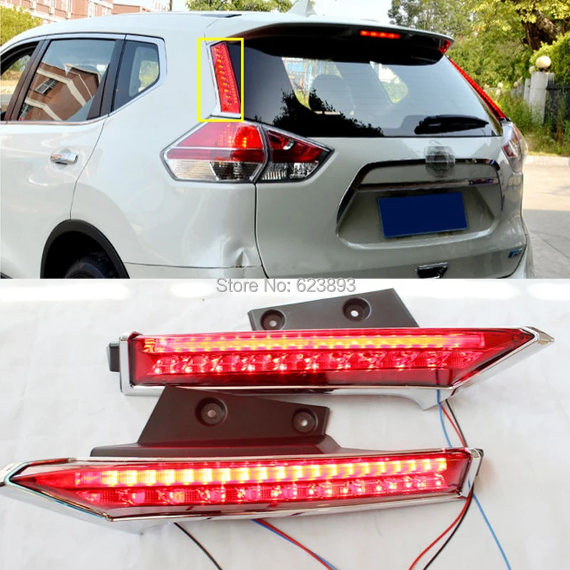 Car styling Fit Nissan Rogue X Trail 2014 2016 Rear Window decoration