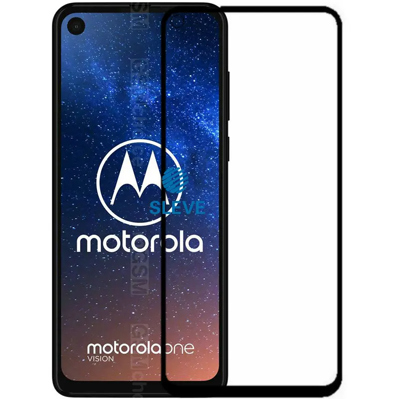 Закаленное стекло с полным покрытием для Motorola Moto One Vision защита экрана 9H телефона