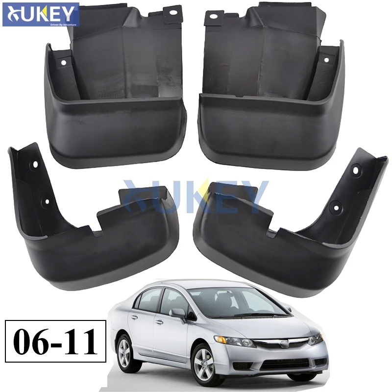 Для Honda Civic 2006-2011 брызговики спереди и сзади брызговик крыло брызговиков 2007 2008 2009 2010 комплект литой брызговики