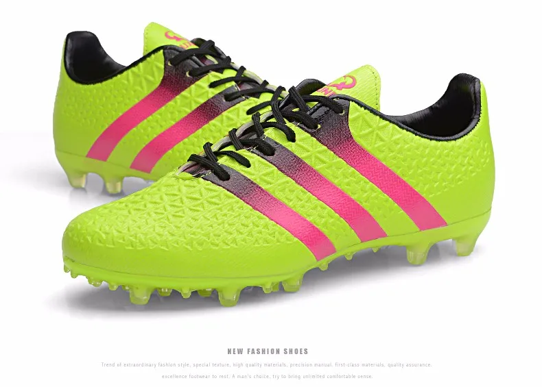 Kids Soccer Shoes Cleats Blue Lightweight New Youth Football Boots