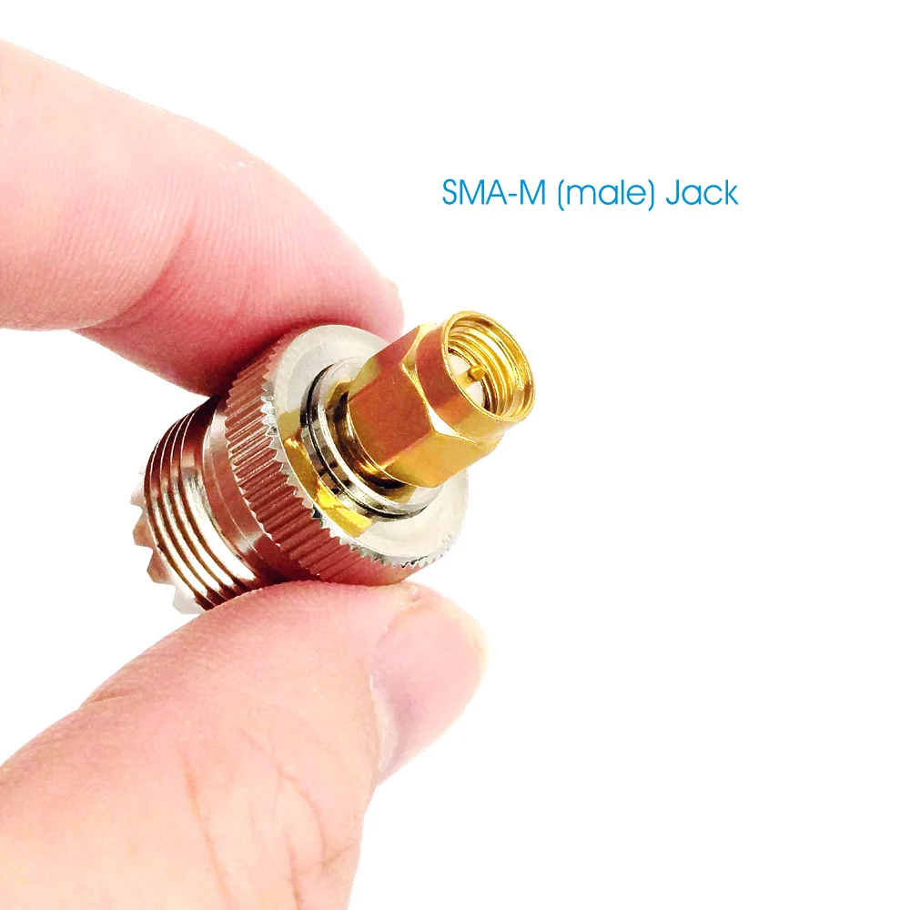 SMA Male to UHF Female RF Coaxial Coax Connector Adapter 3