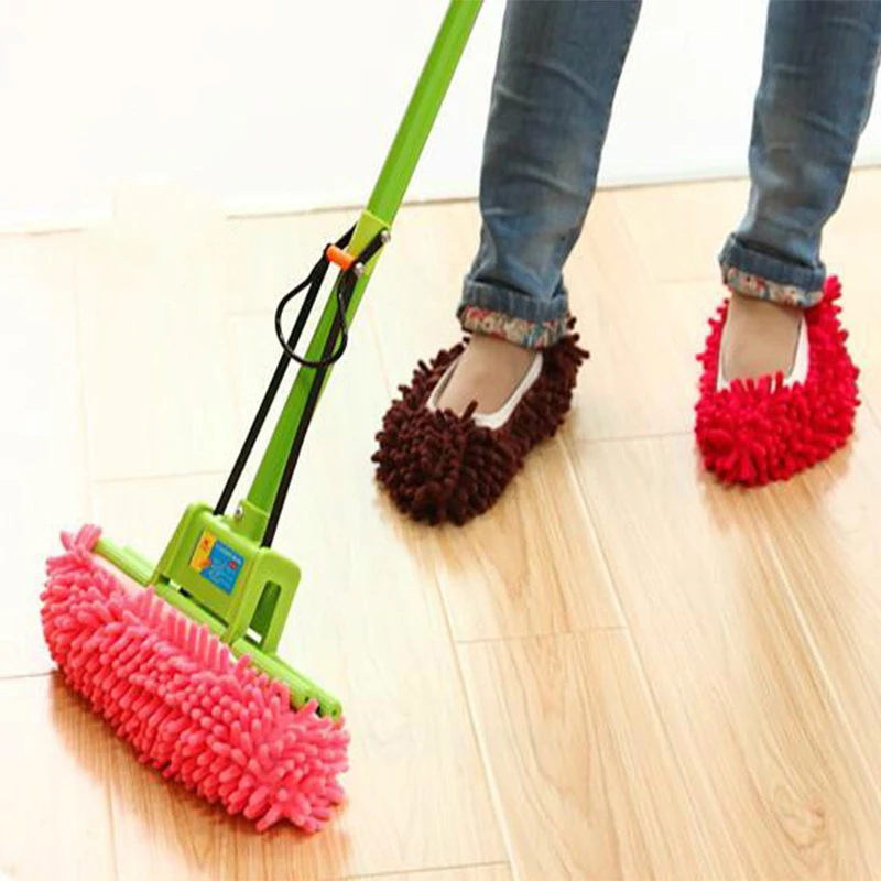 Креативные носки для ленивых ног Мочалка мытья пола из микрофибры|mop mosaic|mop watchcleaner