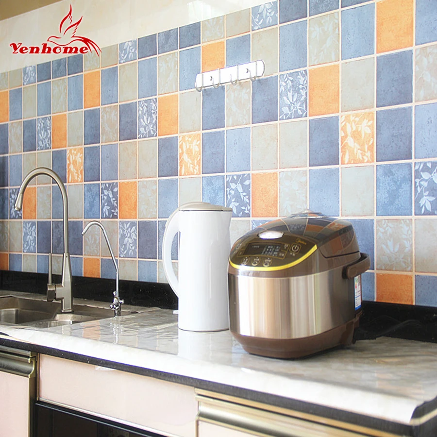 Téléchargement gratuit Images Mosaique Motif Vinyle Mur Autocollant Anti Oi Pate Cuisine Auto dernière salutations