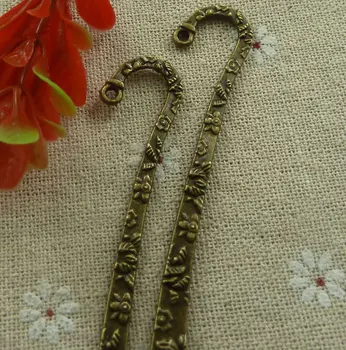 

60 pieces bronze plated nice bookmarks 81x16mm #2066