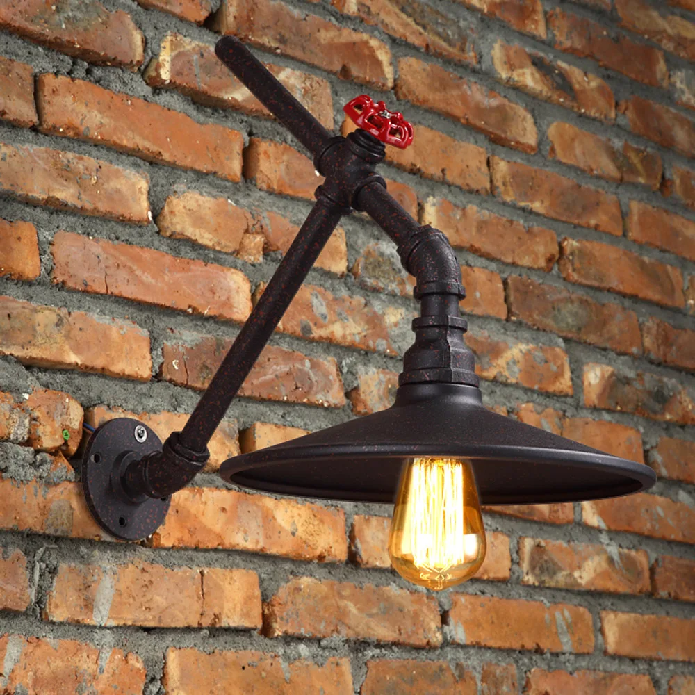 American Antique Metal Bar Counter Wall Lamp Stair Corridor Country