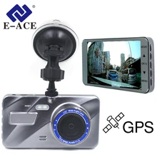 E-ACE 4.0″ GPS Tracker Car Dvr Auto Dash Camera in car video camera full hd gps Mini Camera Mirror Recorder Dvr Camera Dashcam